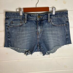 Levi's Distressed Blue Denim Shorts
